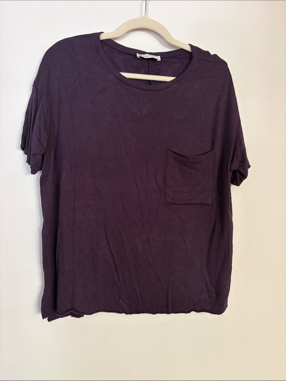 Women's Pocket Tee - Deep Plum Purple